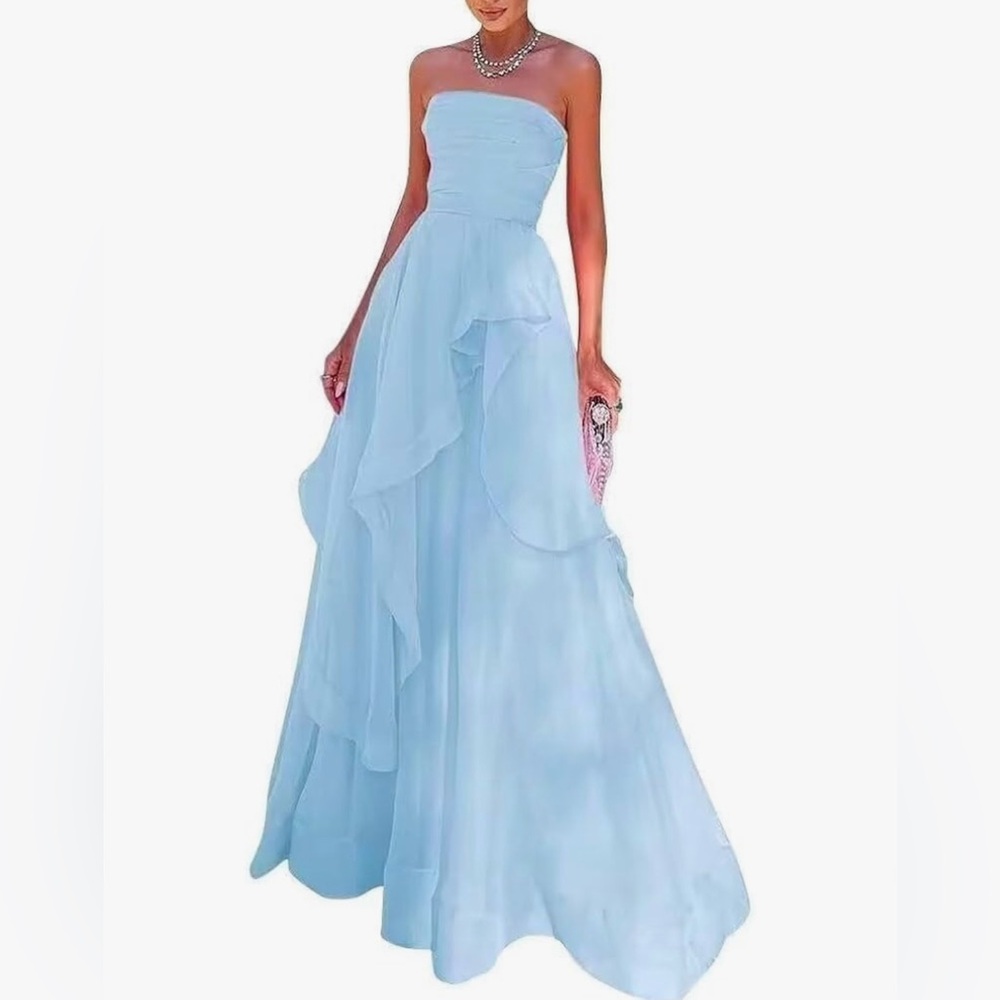 NEW baby blue gown/dress